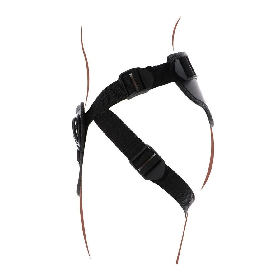 GET REAL - IMBRACATURA DELUXE CON CINTURINO NERO